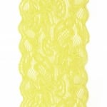Дантелена лента еластична 80 мм жълта - 1 метър