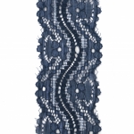 Дантела лента еластична 55 мм тъмно синя -1 метър