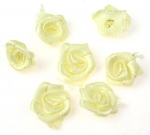 Роза 11 мм жълта светла -50 броя