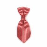 Вратовръзка текстил 68~71x23~25x7~9.5 мм цвят червен -2 броя