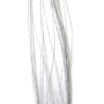 Цветарска тел с хартиено покритие цвят бял 0.5 мм  ~80 см -30 броя