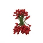 Тичинки с тел двустранни 5x9x65 мм червени ~50 броя