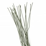 Тел цветарска 1.2 мм с хартия ~70 см зелена -20 броя