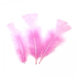 Перa за декорация цвят розово лилав 120~170x35~40 мм -10 броя