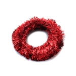 Коледен гирлянд за декорация лъскав цвят червен 3.5 см ~5 метра