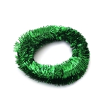 Коледен гирлянд за декорация лъскав цвят зелен 3.5 см ~5 метра