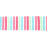 Ширит сатен 40 мм рипс вертикални райета ярки цветове -2 метра