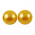 Перла полусфера 3x1.5 мм златна -500 броя