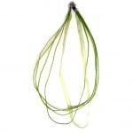 Гердан лента Органза 4 реда зелен