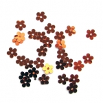 Пайети цвете 6 мм оранжеви -20 грама