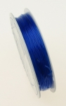 Силикон 0.8 мм прозрачен син тъмен ~10 метра