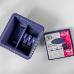 Органайзер за четки Mont Marte Plastic Brush Washer Twin Compartment Square