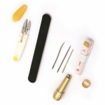 Комплект професионални занаятчийски инструменти за обработване на кожа 59 броя