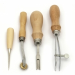 Комплект професионални занаятчийски инструменти за обработване на кожа 29 броя