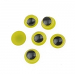 Очички мърдащи жълта основа 8 мм -50 броя