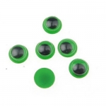 Очички мърдащи зелена основа 8 мм -50 броя