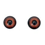 Очички резин 12x4.5 мм кафяви -10 броя