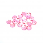 Пайети обли 8 мм розови дъга - 20 грама