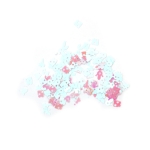 Пайети и елементи за декорация микс КОЛЕДНИ мотиви ~5x6 мм млечнобели дъга - 20 грама