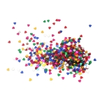 Елементи за декорация сърце 3 мм многоцветни -20 грама