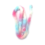 Мека телена пръчка с пухкав синтетичен материал цвят меланж бял,розов,светло син 20 мм -1 метър