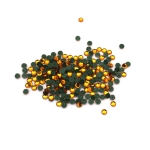 Кристали за топло лепене 4 мм цвят топаз 5 грама ~180 броя