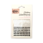 Самозалепващи акрилни камъни от 3 мм до 6 мм цвят бял и черен -165 броя