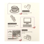 Самозалепващи пластмасови стикери 9x13x3.5 мм калинка цвят червен -38 броя