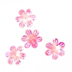 Пайети цвете 32 мм релеф розови дъга - 20 грама