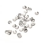 Пайети обли 6 мм сребро тъмно - 20 грама