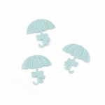 Елементи за декорация чадър 17x18 мм цвят син -5 грама