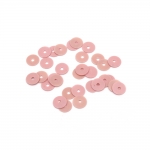 Пайети обли плоски 6 мм розово лилави плътни - 20 грама