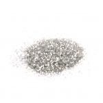 Брокатен блестящ прах 0.2 мм 200 микрона цвят сребро -15 мл ~12 грама