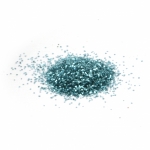 Брокатен блестящ прах 0.2 мм 200 микрона цвят аквамарин -15 мл ~12 грама