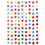 Самозалепващи стикери звезди 10 листа x 108 броя