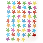 Самозалепващи стикери 12 мм звезди микс 10 листа x 54 броя