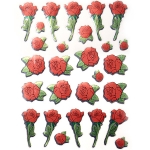 Самозалепващи стикери рози 10 листа x 27 броя