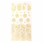 Стикери за декорация дантела АСОРТЕ цвят злато