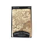 Комплект декоративна хартия за скрапбукинг "EUROPEAN LACE WORKSOP" 70x110 мм с  мотиви от дантела -50 листа