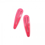 Фиба ТИК-ТАК за коса 60 мм цвят розова -10 броя