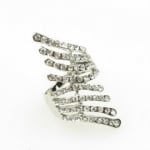 Пръстен метал кристали