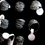 Пръстен метал кристали