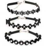 Гердан лента кожа черен 32.5 см АСОРТЕ