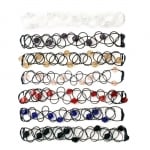 Гривна силикон стъкло 14 см цвят АСОРТЕ