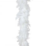 Марабу - шал от пера 180 см бял