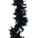 Марабу - шал от пера 180 см черен