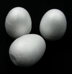 Яйце стиропор 67х47 мм за декорация -1 брой