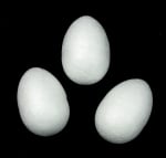 Яйце стиропор 40х28 мм. за декорация -10 броя