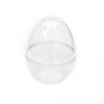 Яйце пластмасово прозрачно 2 части 90x70 мм