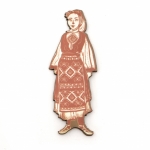 Жена с народна носия от шперплат 70x25x2 мм -5 броя
